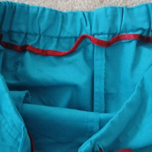 ScrubZone Landau | NEW Women's Teal Flare Scrub Pants Sz TXS (FL) - Picture 4 of 8